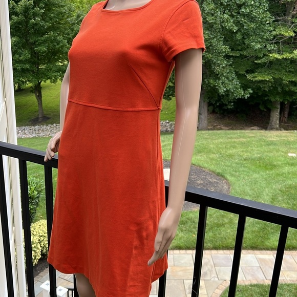Everlane pumpkin orange, a lime short sleeve stretch dress XS - Picture 2 of 10